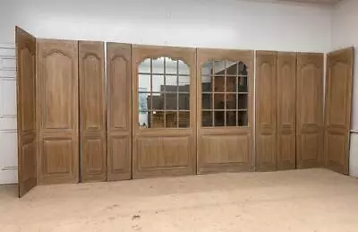 21 Feet Of French Louis XIV Style Antique Solid Oak Paneling/Wainscoting • $4250