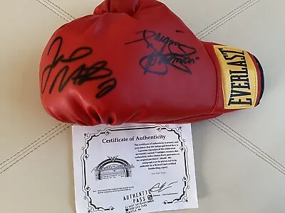 Manny  Pacman  Pacquiao & Floyd Mayweather Jr. Signed Everlast Boxing Glove COA • $599.99