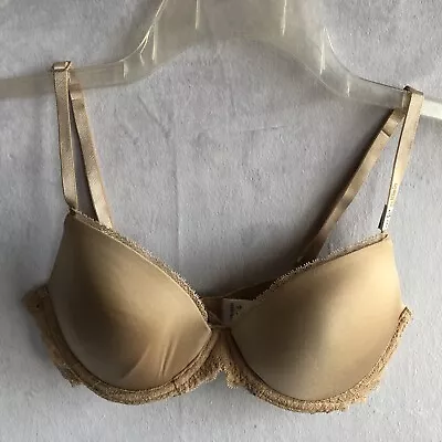 NWT Calvin Klein Seductive Comfort Bra Lift Demi Multiway Nude MSRP $46 34B • £18.99