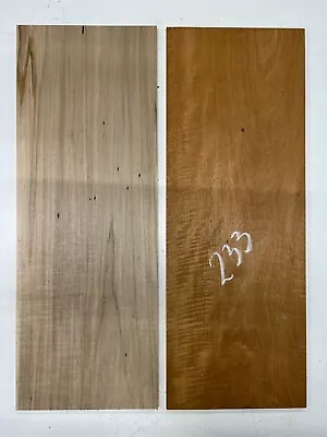 2 Pack Flame Honduran Mahogany+Ambrosia Maple Thin Lumbers | 22 X 8 X 1/4  #233 • $10.99