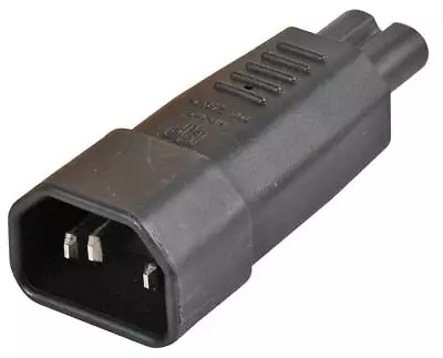 £2.89 • Buy IEC C13/C14 To C7/C8 Adapter Kettle Lead To Fig Eight Figure 8 PC Laptop Cable