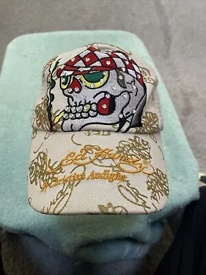 Ed Hardy By Christian Audigier Trucker Skeleton Snap Back Hat • $29.56