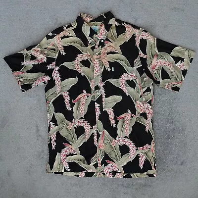 Kahala Shirt Men's Large Multicolor Tropical Hawaiian Button Up Short Sleeve USA • $21.95