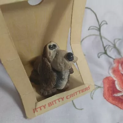 Itty Bitty Critters Bassett Dog Miniature - United Design 1982 • $12.99