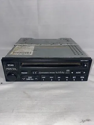 01-02 Mitsubishi Eclipse Radio Receiver AM FM CD Infinity Audio System MR490088 • $85.99