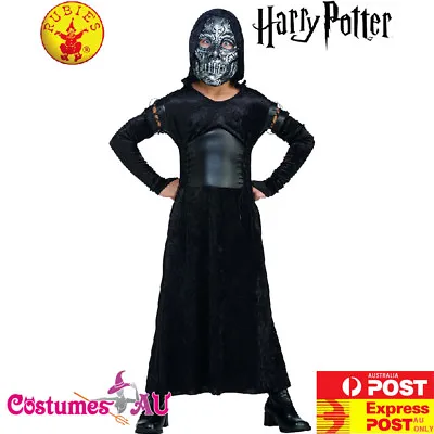  Kids Bellatrix Lestrange Death Eater Costume Harry Potter Fancy Dress Child • $20.89