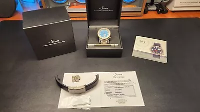 Sinn U1.B Fully Tegimented Blue Dial 44mm U-Boat Steel Men's Watch W/Box • $3300