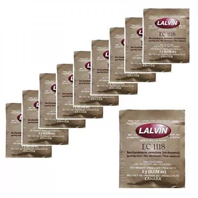 £35.88 • Buy 20 X LALVIN EC-1118 5g Sachet Champagne Sparkling Wine Cider Yeast - Elderflower