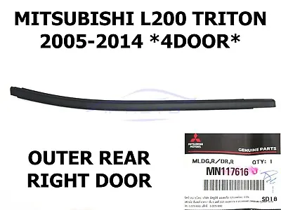 Genuine Outer Right Left Window Seal Strip Fit Mitsubishi L200 Ml Mn 2005-14 4dr • $64.99