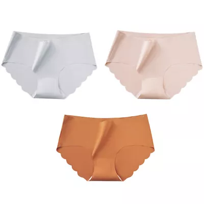 3 PCS Underwear Briefs LaTeX Ice Silk Panties • £10.99