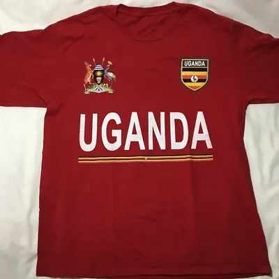 UGANDA National SOCCER Football Team Mens Shirt Size MEDIUM/LARGE Walusimbi • $19.99