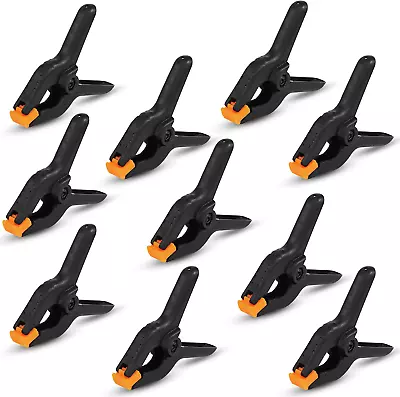 3.5 Inches Small Spring Clamps Pack Of 10 Heavy Duty Plastic Clamps For Crafts A • $11.47