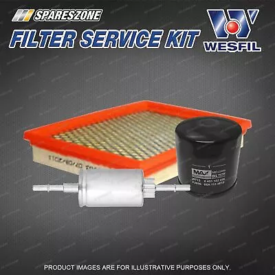 Wesfil Oil Air Fuel Filter Service Kit For Ford Fiesta WQ 1.6L 02/06-12/08 • $74.99