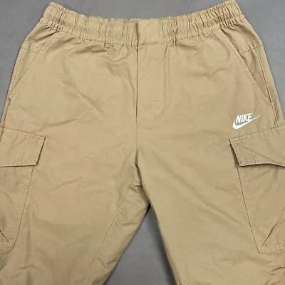 Nike Sportswear Cargo Pants Mens Medium Brown Utility Woven Unlined Commute Work • $47.95