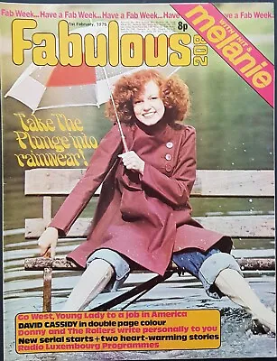 Fab 208 Magazine 1 February 1975 - David Cassidy Donny Osmond Bay City Rollers • £12.80