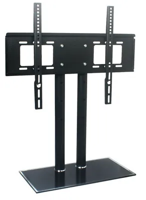 Compatible With Panasonic TH-37PX8ES  Table Top High Gloss Glass TV Stand Black • £54.99