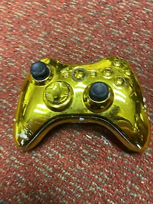 $10 • Buy XBOX 360 WIRELESS CONTROLLER Untested- CHROME GOLD