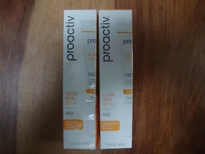 PROACTIV FACE SUNSCREEN CLEAR SKIN SPF 30 Authentic New  *LOT OF 2* • $12.95
