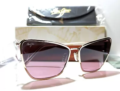 NEW Maui Jim Puakenikeni Rose Gold CatEye/Maui Rose Polarized Sunglass RS823-38B • $199.99