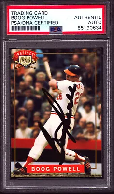 BOOG POWELL 1994 Nabisco All Star Legends AUTOGRAPH Signed ORIOLES SP PSA/DNA • $249.99