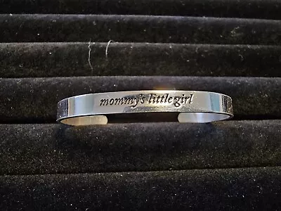 Grandma Grabe's Vintage 925 Sterling Mommy's Little Girl Child Baby Infant Cuff • $0.80