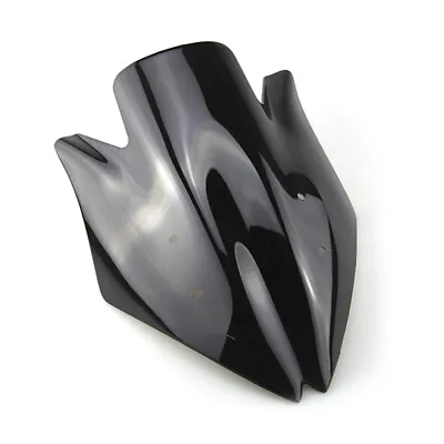 Motorbike Black Windshield For Kawasaki Z1000 2007 2008 07 08 Plastic Windscreen • $19.95