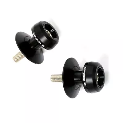 Black M10 Rear Swingarm Spools Twall For ZX-10R Ninja 04 05 06 07 08 09 10 • $31.94