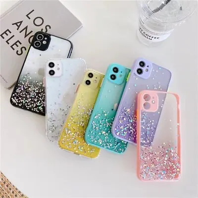 Bling Glitter Case For IPhone 14 13 12 11 Pro Max X XR XS MAX 8 Plus Clear Cover • $8.99