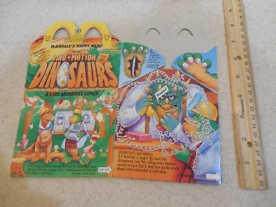 Vintage Dinosaurs  1992 McDonalds Happy Meal Box Unused Henson Disney #2 • $7.99