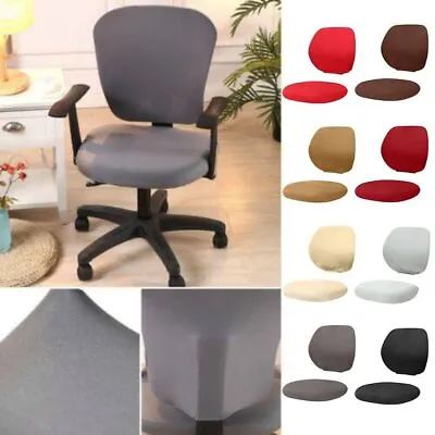 Stretch Universal Protector Cover Slipcover Seat Cover Split Office Chair Cover • $14.81