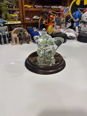 Disney ARRIBAS BROS Crystal DUMBO ELEPHANT On Wood Base With Mirror • $55