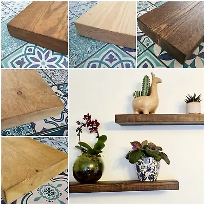 Rustic Floating Chunky Reclaimed Wooden Shelves Shelf Radiator Cottage Shelves • £1.06