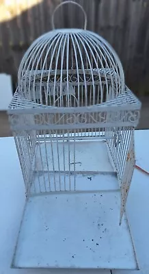 Vintage Metal Bird Cage • $130