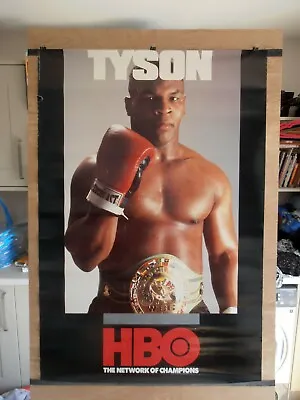 MIKE TYSON : Original HBO Promotional Boxing Fight Poster 30D • $933.41