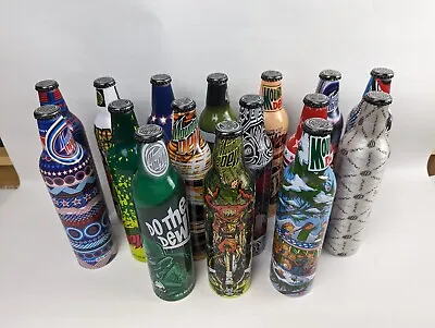 16 Unique Art MOUNTAIN DEW BOTTLES; Green Label Art Limited Edition Sealed • $150