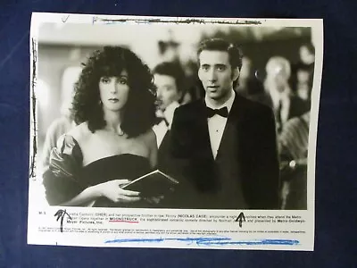 1987 'Moonstruck' Nicolas Cage & Cher Opera Scene Vintage Glossy Press Photo • $17