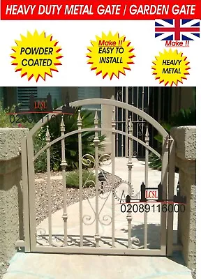 Metal Gate / Wrought Iron Gate / Gate. Metal Garden Side Gate Design Gate • £390