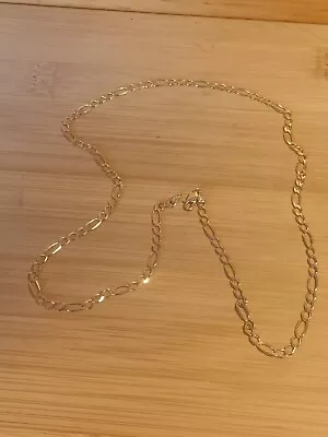 9ct 375 Gold Figaro Link Chain Necklace Fully Hallmarked Not Scrap 6.03g • £205