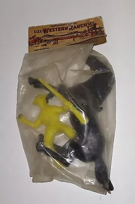 Vintage Dell Plastics Western Ranch Set Figure Horse Packaged Marx MPC Lido NOS • $21.99