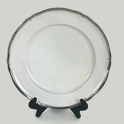 Mikasa Hyde Park Platinum Dinner Plate Dinnerware Fine China White Body 10-1/2  • $42.95