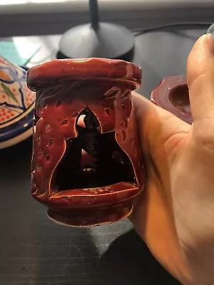 £10 • Buy Moroccan Cermaic Pottery Mini Tealight Holders