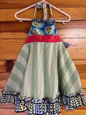 Matilda Jane Limeade Ellie Roundabout Dress Girls It's A Wonderful Parade Size 2 • $34.99