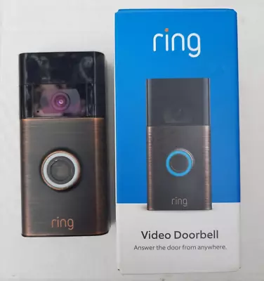 Ring Video Doorbell (2nd Gen) Venetian Bronze Wireless Rechargeable Night Vision • $36.95