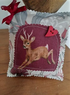 Handmade Large Hanging Lavender Pillow ~ Wrendale Leaping Deer/heart ~ GIFT* • £6