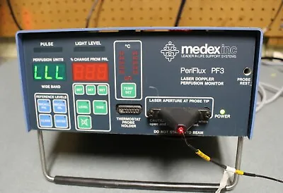 $595 • Buy Perimed Medex PeriFlux PF3 Laser Doppler Perfusion Monitor 