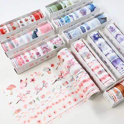 $5 • Buy 8 Rolls Sample Color Washi Tape Set| Bullet Journal Accessory