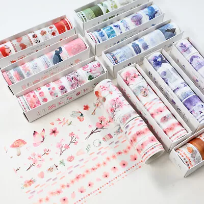 8 Rolls Sample Color Washi Tape Set| Bullet Journal Accessory • $5