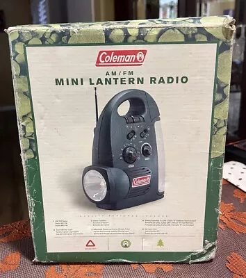 Coleman AM/FM Mini Lantern Radio Torch/Blinker Light/Alarm/Lamp. Pre-Owned. • $40.99