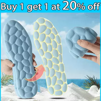 1 Pair Memory Foam Orthopaedic Massage Insoles For Shoes Women Men Sports 5D • £2.63