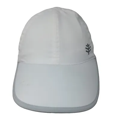 Coolibar UPF 50+ Men's Lenny Sport Cap White Size S/M Drawstring 100% Polyester • $20